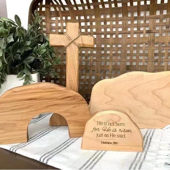 Christianartworkshop Classic Style The Empty Tomb Resurrection Scene Desktop Decorations Ornament
