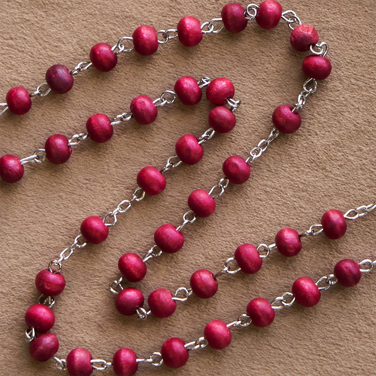Christianartworkshop Pope Leo XIV Red Wood Beads Rosary Commemorating: A Spiritual Treasure