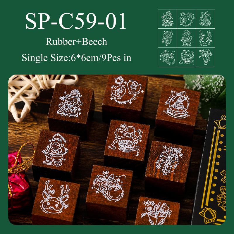 Colorful Christmas Eve Series stamp set