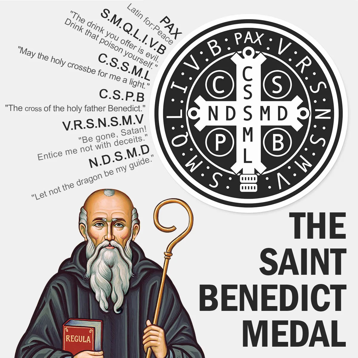 Christianartworkshop St. Benedict the Protector Ring