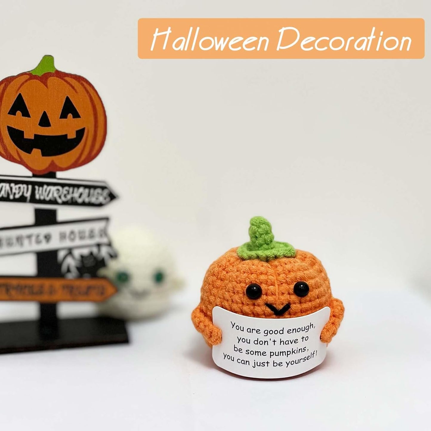 Inspirational Crochet Potato Funny Gifts with Positive Words Christmas Decoration