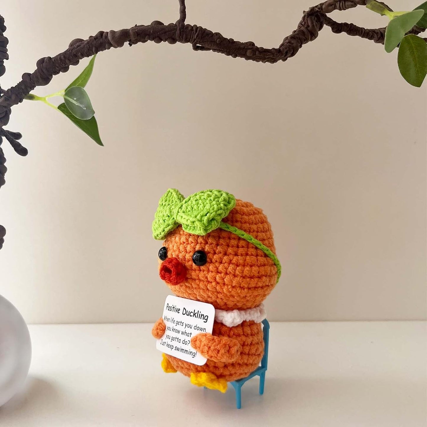 Inspirational Crochet Potato Funny Gifts with Positive Words Christmas Decoration