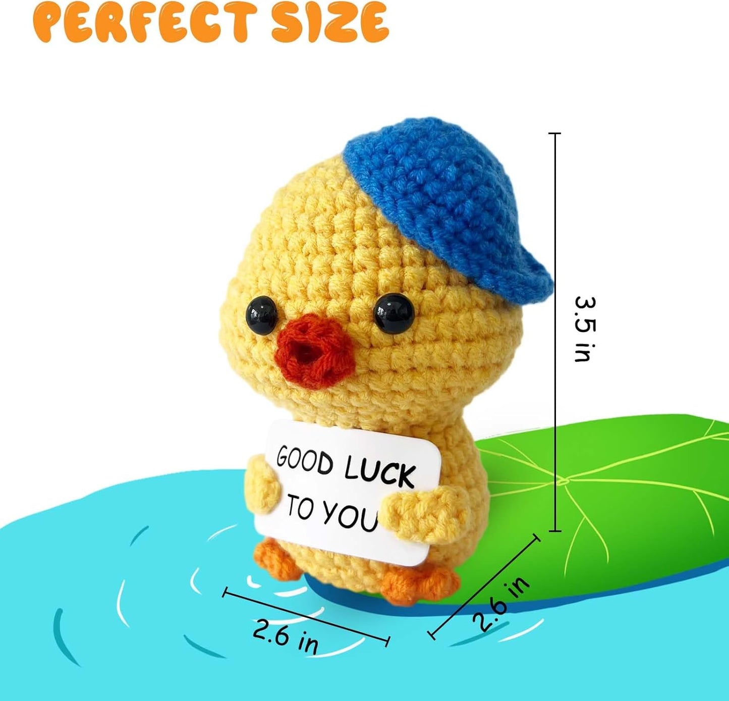 Inspirational Crochet Potato Funny Gifts with Positive Words Christmas Decoration