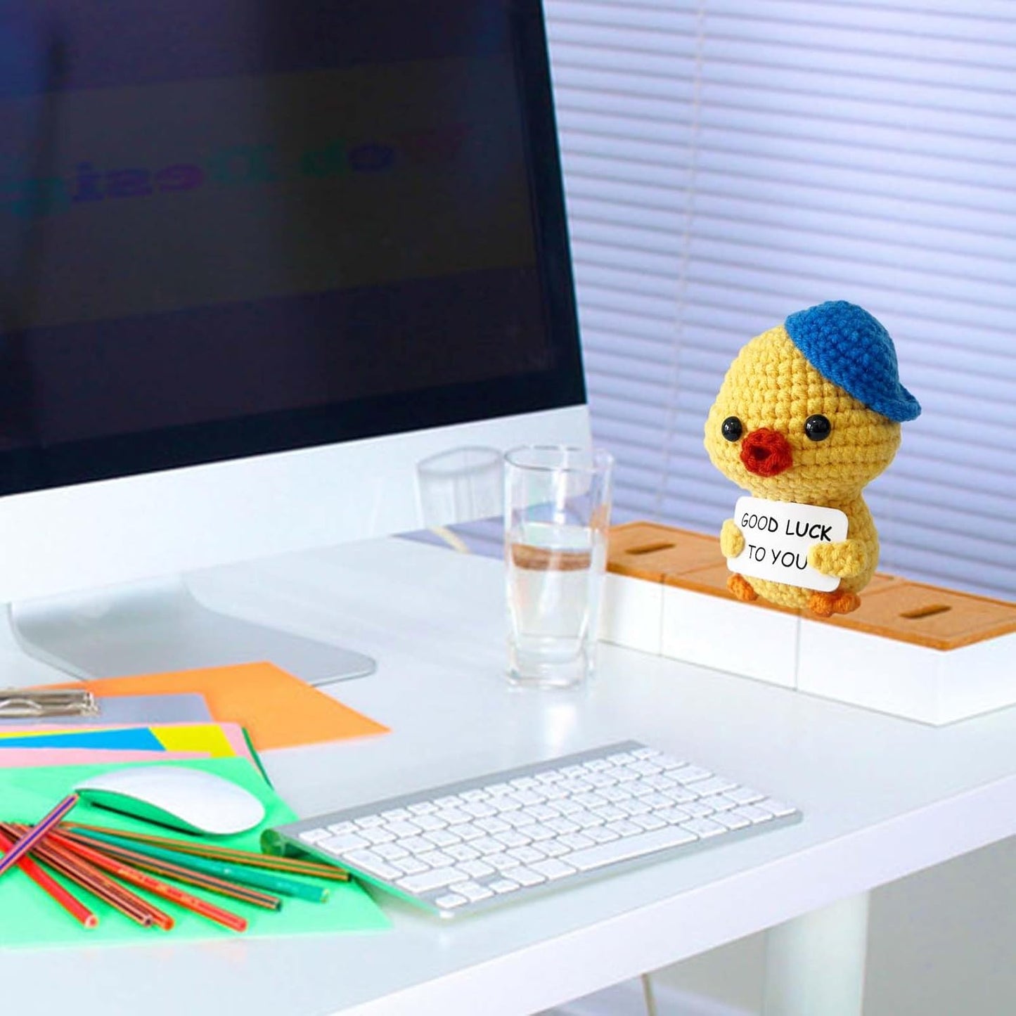 Inspirational Crochet Potato Funny Gifts with Positive Words Christmas Decoration