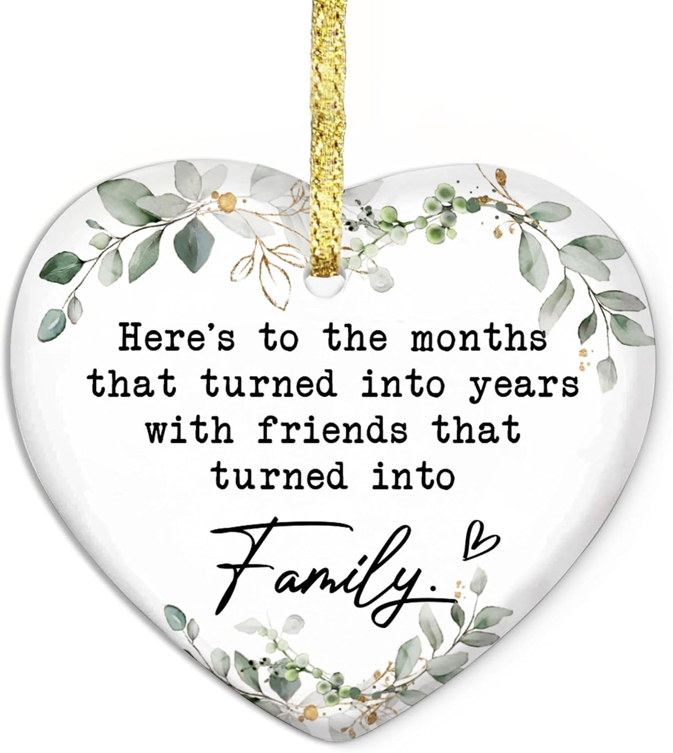 Gossby Gift for Sisters - Sister Gift from Sister - White Sisters Decor - Gifts for Women Best Friend - Car Hanging Decoration Ornament - Wine Bottle Decor