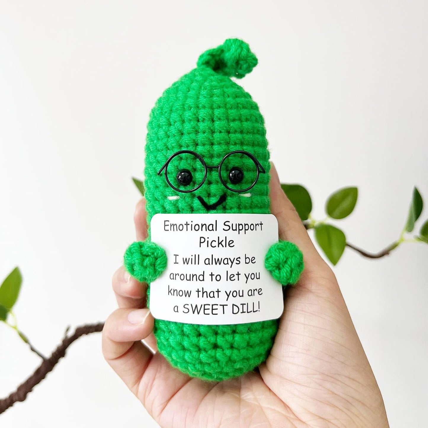 Inspirational Crochet Potato Funny Gifts with Positive Words Christmas Decoration