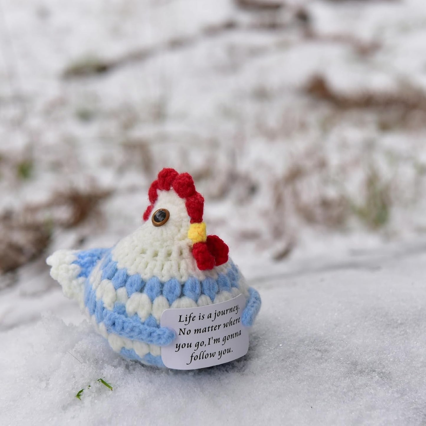 Mini Positive Cute Funny Life Potato Tomato Eggplant Onion Cute Animals Creative Knitted Holding Card Crochet Birthday Christmas Girls Gifts Party Decor
