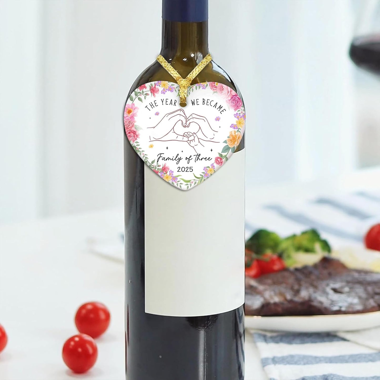 Gossby Gift for Sisters - Sister Gift from Sister - White Sisters Decor - Gifts for Women Best Friend - Car Hanging Decoration Ornament - Wine Bottle Decor