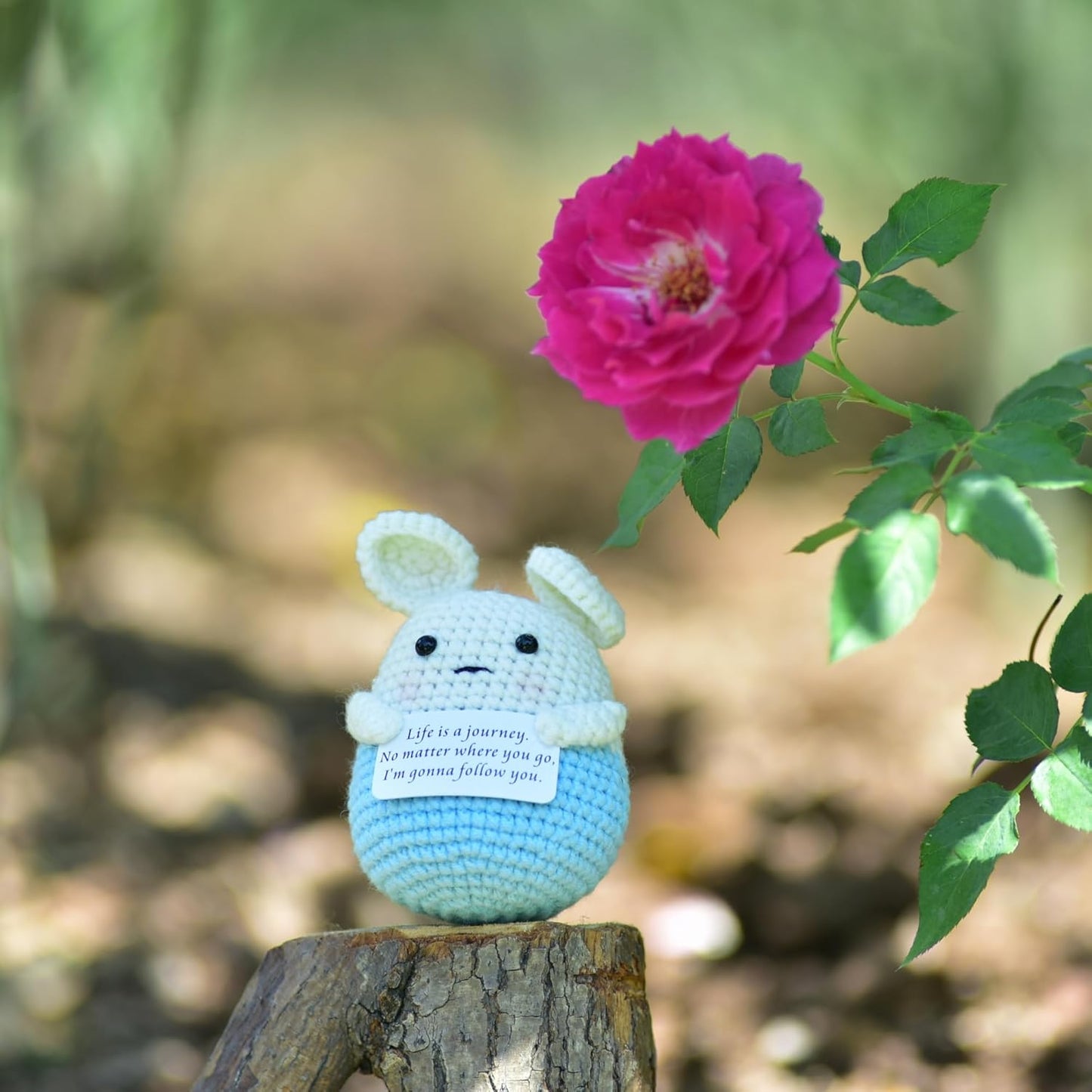 Mini Positive Cute Funny Life Potato Tomato Eggplant Onion Cute Animals Creative Knitted Holding Card Crochet Birthday Christmas Girls Gifts Party Decor
