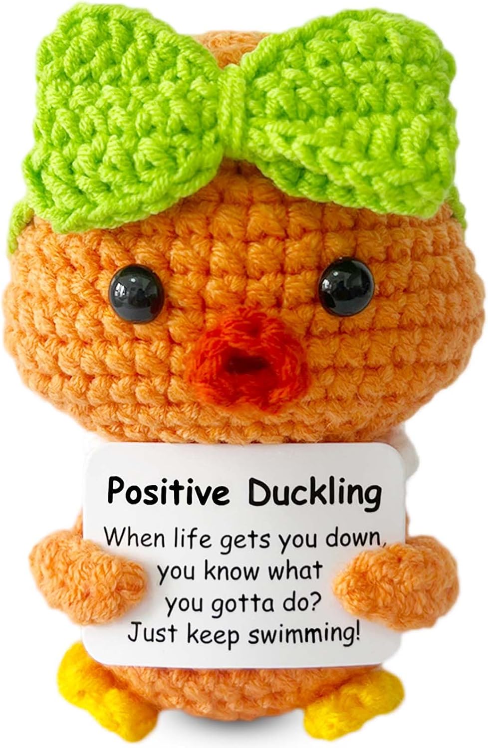 Inspirational Crochet Potato Funny Gifts with Positive Words Christmas Decoration