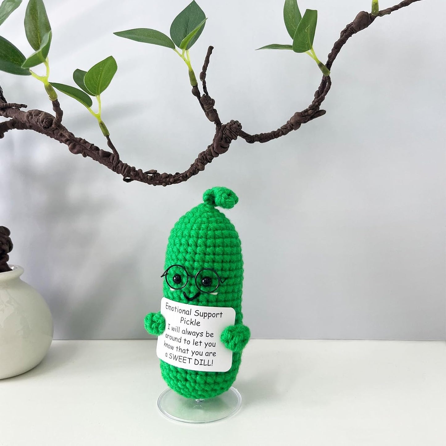 Inspirational Crochet Potato Funny Gifts with Positive Words Christmas Decoration