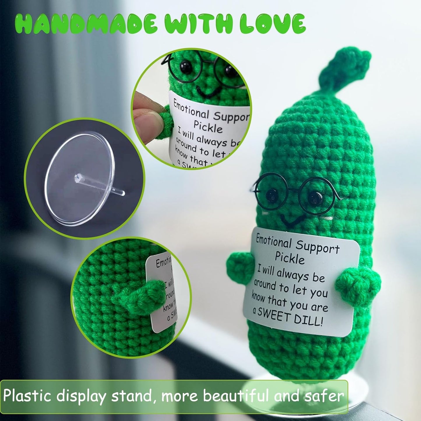 Inspirational Crochet Potato Funny Gifts with Positive Words Christmas Decoration