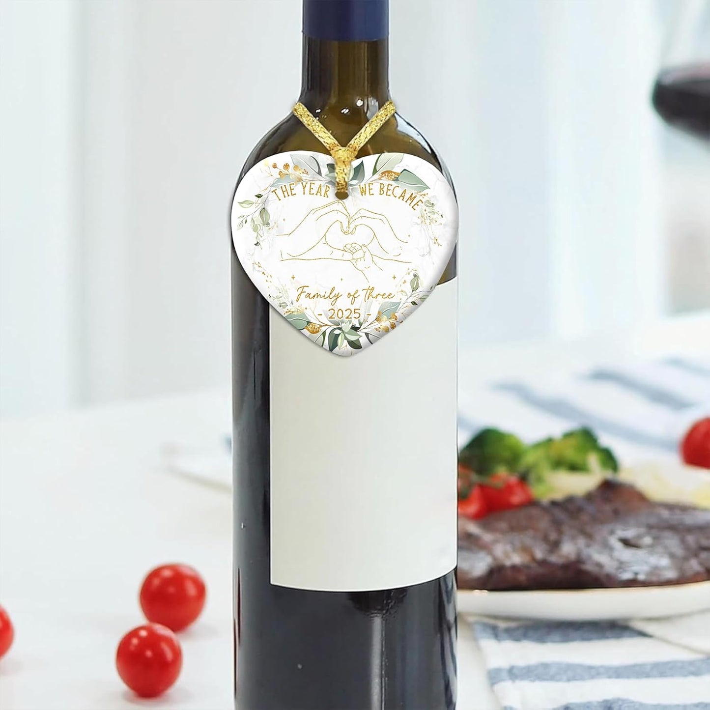Gossby Gift for Sisters - Sister Gift from Sister - White Sisters Decor - Gifts for Women Best Friend - Car Hanging Decoration Ornament - Wine Bottle Decor