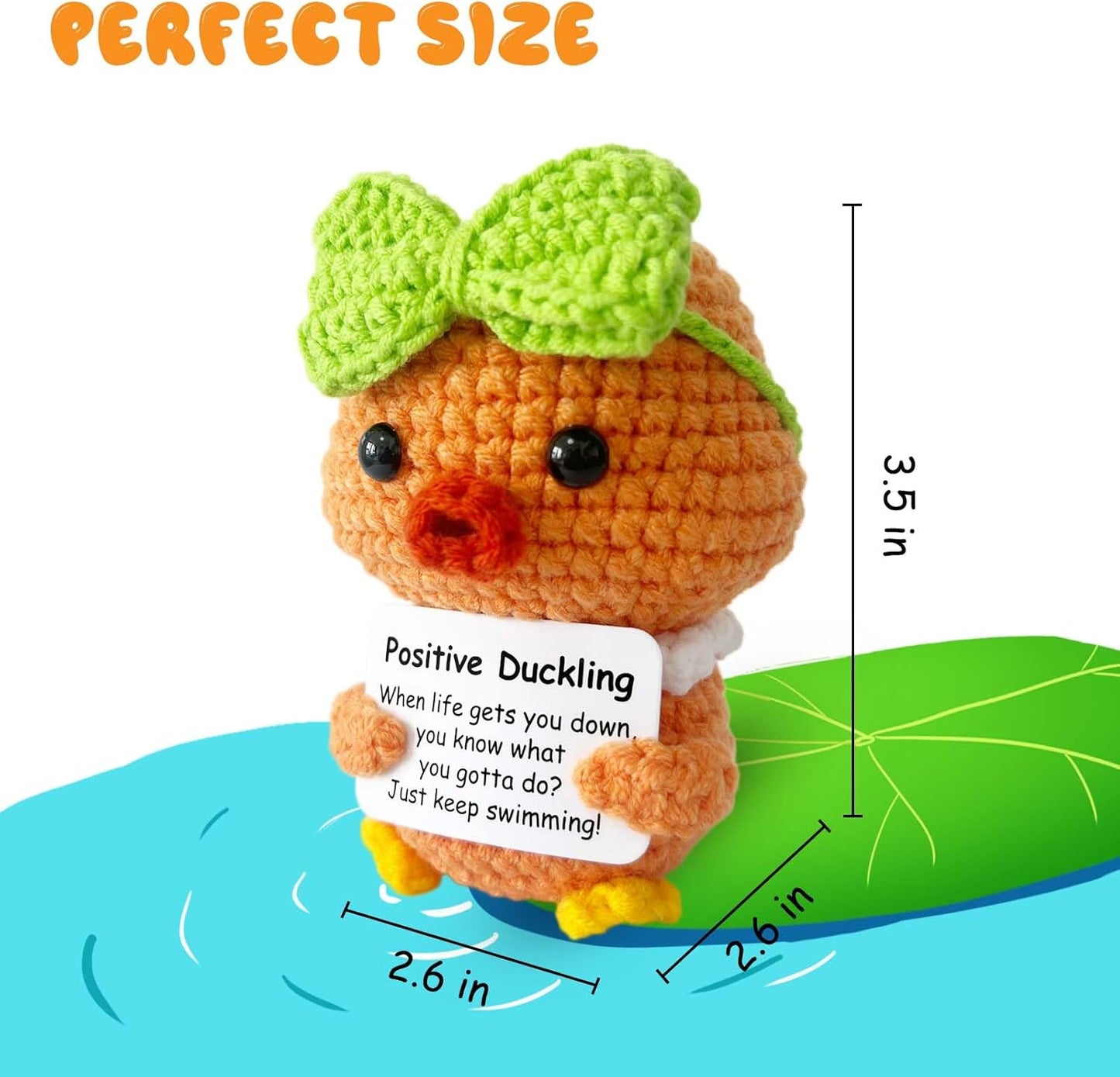 Inspirational Crochet Potato Funny Gifts with Positive Words Christmas Decoration