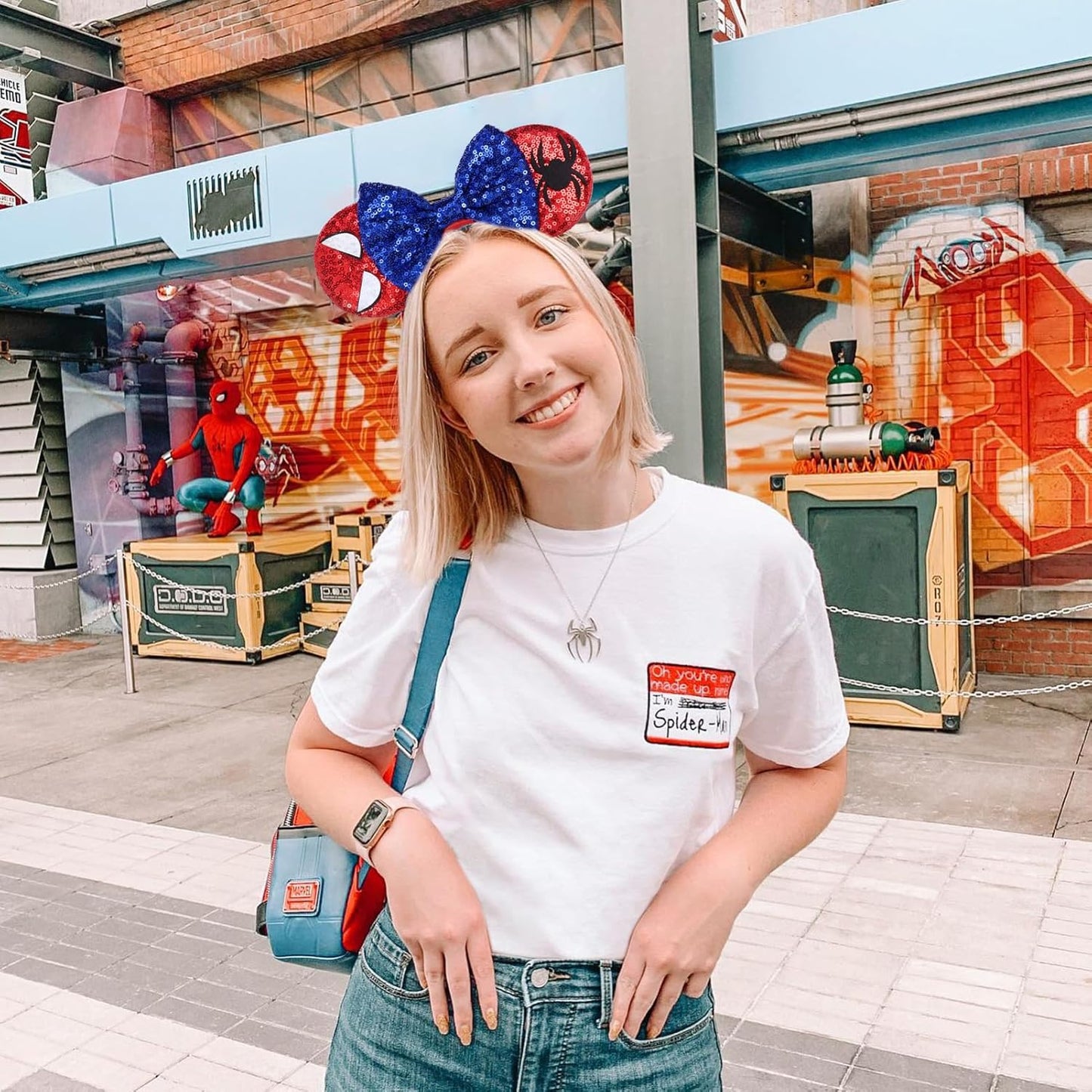 Christmas Mouse Ears Headband, Christmas Ears for Women Adult Kids, Christmas Headband Park Ears Christmas Party Cosplay Costumes Accessories (Ginger)