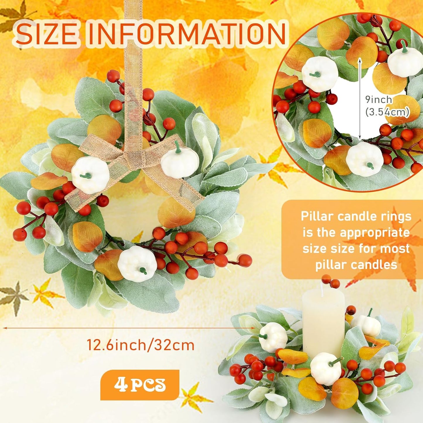 24" Christmas Wreaths for Front Door 2 PCS Christmas Teardrop Swag Winter Wreath with Red Ball Red Berry Pine Needles for Indoor Outdoor Farmhouse Home Wall Window Festival Wedding Decor