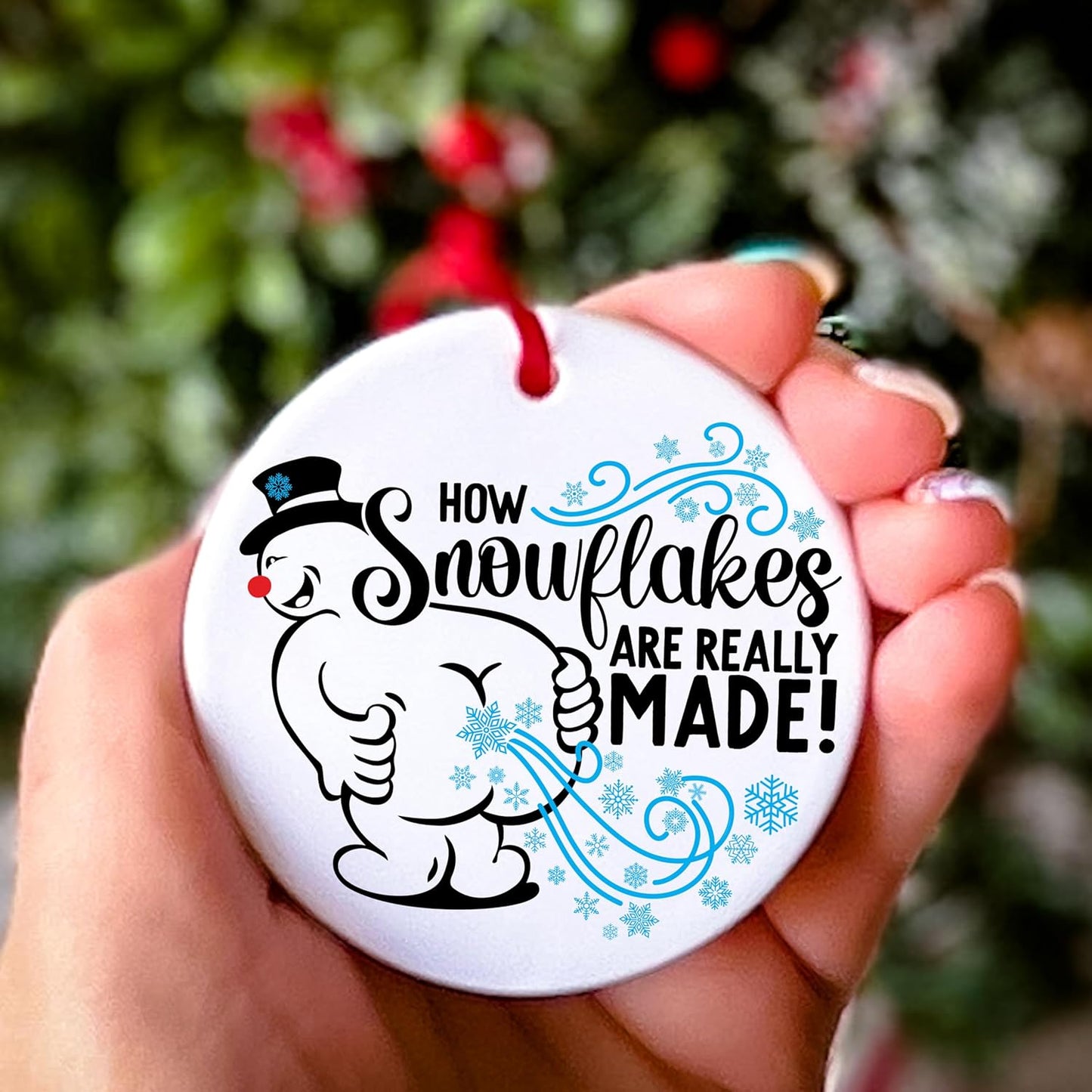 Funny Christmas Ornaments - I Saw That Jesus Ornament - Stocking Stuffers for Women Men - Funny Ornaments for Adults Exchange - Christmas Gift for Women Men Coworkers Mom