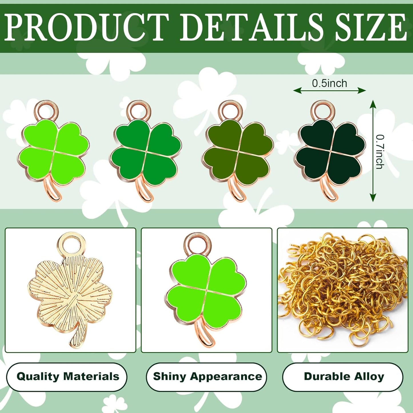 Christmas Charms Gold Enamel Jewelry Making Charms for Bracelet Necklace Earring