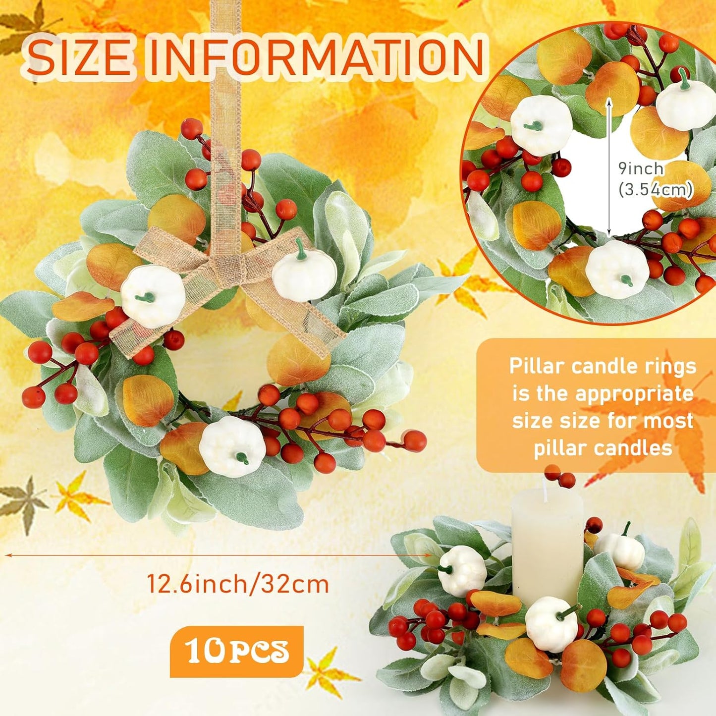 24" Christmas Wreaths for Front Door 2 PCS Christmas Teardrop Swag Winter Wreath with Red Ball Red Berry Pine Needles for Indoor Outdoor Farmhouse Home Wall Window Festival Wedding Decor