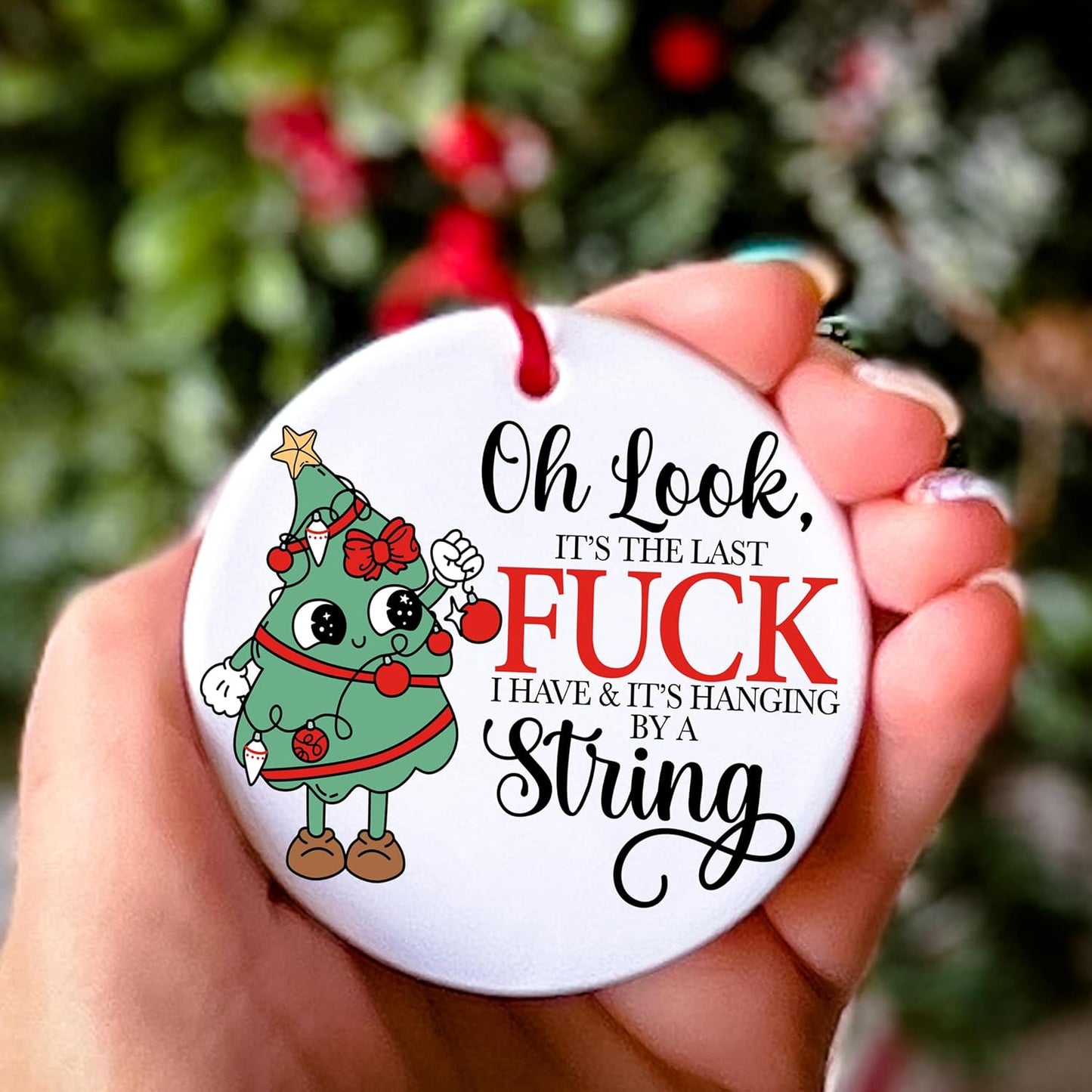 Funny Christmas Ornaments - I Saw That Jesus Ornament - Stocking Stuffers for Women Men - Funny Ornaments for Adults Exchange - Christmas Gift for Women Men Coworkers Mom
