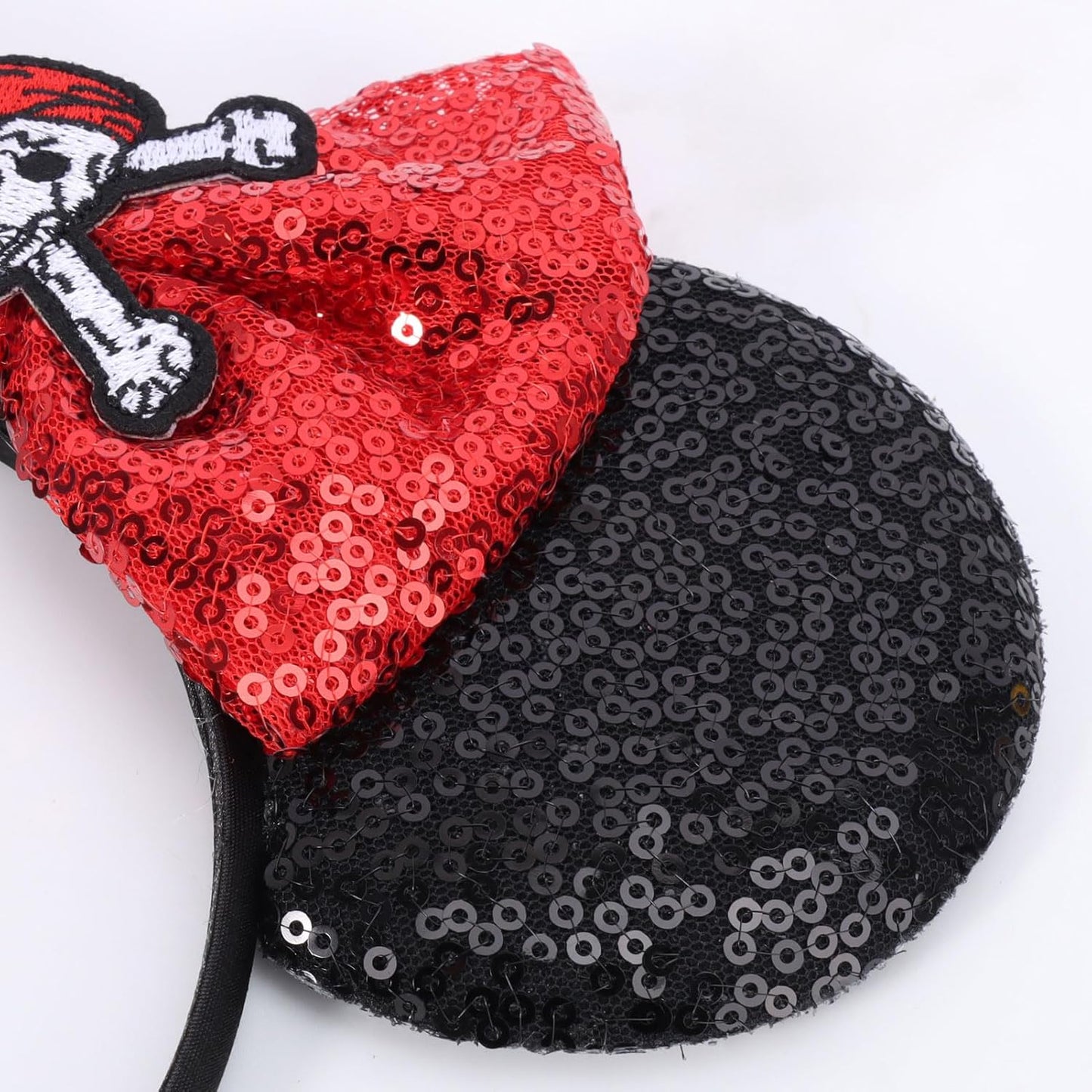 Christmas Mouse Ears Headband, Christmas Ears for Women Adult Kids, Christmas Headband Park Ears Christmas Party Cosplay Costumes Accessories (Ginger)