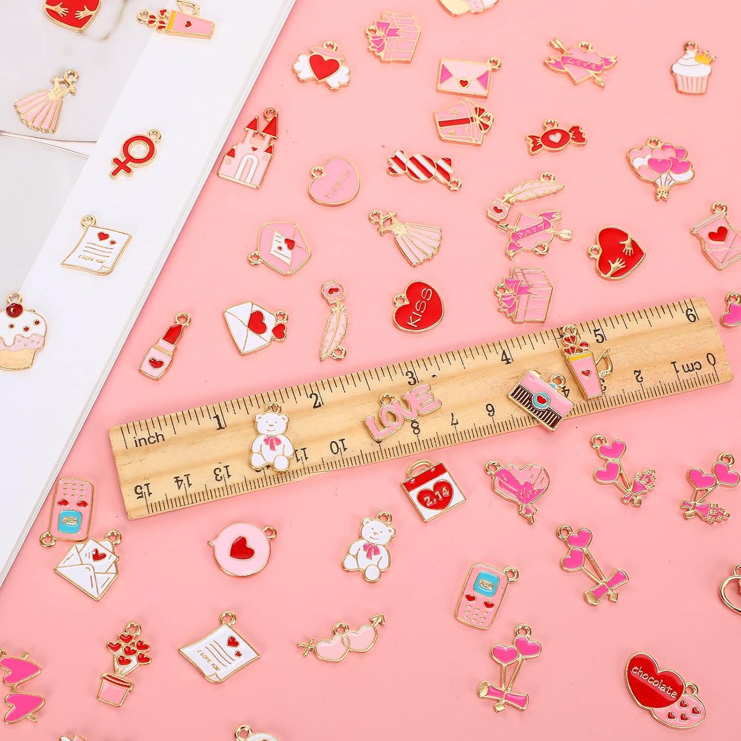 Christmas Charms Gold Enamel Jewelry Making Charms for Bracelet Necklace Earring