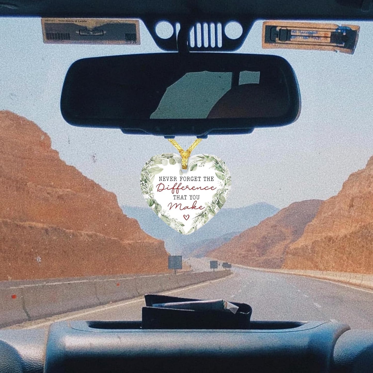 Gossby Gift for Sisters - Sister Gift from Sister - White Sisters Decor - Gifts for Women Best Friend - Car Hanging Decoration Ornament - Wine Bottle Decor
