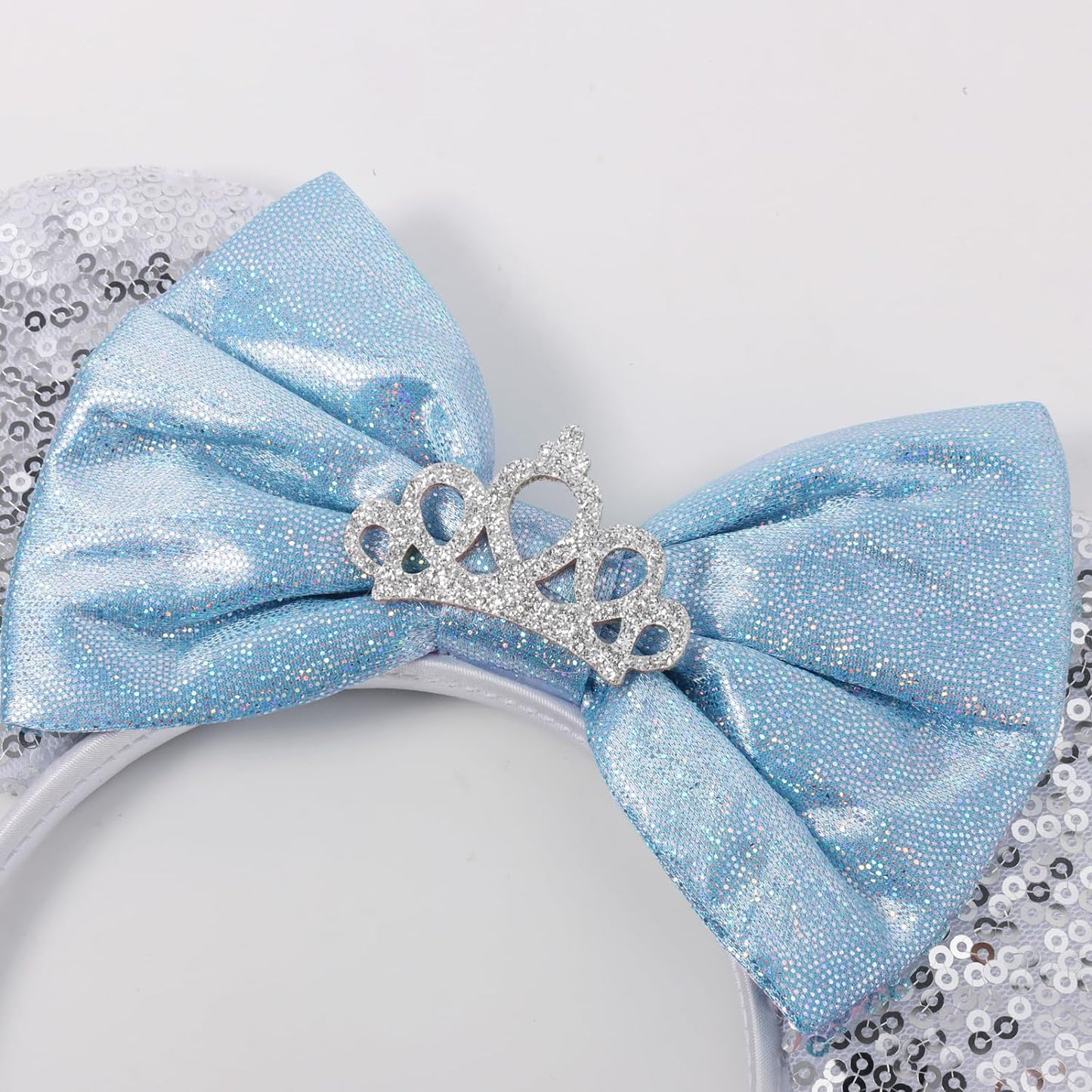 Christmas Mouse Ears Headband, Christmas Ears for Women Adult Kids, Christmas Headband Park Ears Christmas Party Cosplay Costumes Accessories (Ginger)