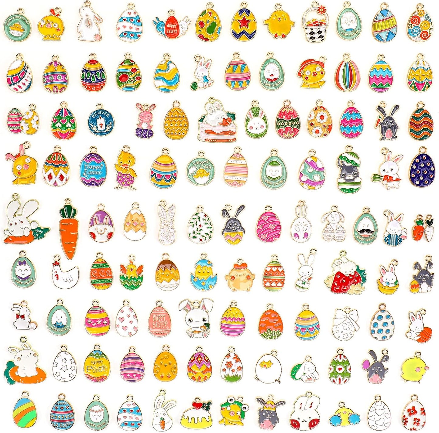 Christmas Charms Gold Enamel Jewelry Making Charms for Bracelet Necklace Earring
