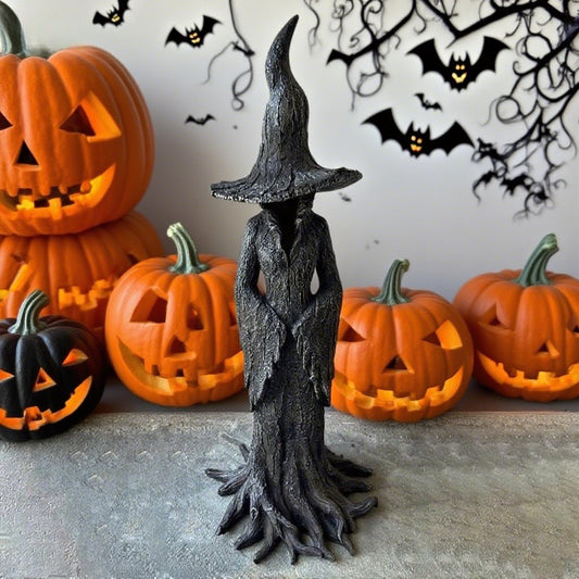 🧙♀️💫Hand-Painted Enchanting Witch Statue: The Guardian of Your Home