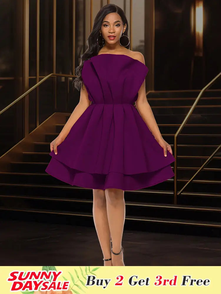 DRESS A Line Gown for Women Formal summer Wedding Guest Dress