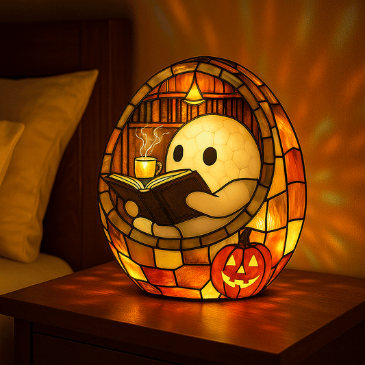 👻Cute Ghost Reading Book Lamp