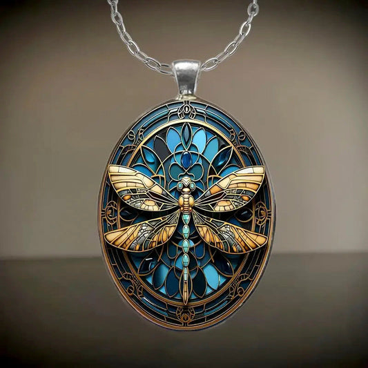 Boho Dragonfly Pendant Necklace