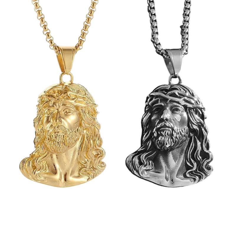 Jesus Head Pendant Necklace(Chain Not Included)