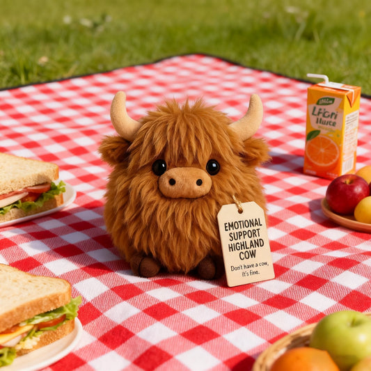 🎁Emotional Support Highland Cow Plush🎉
