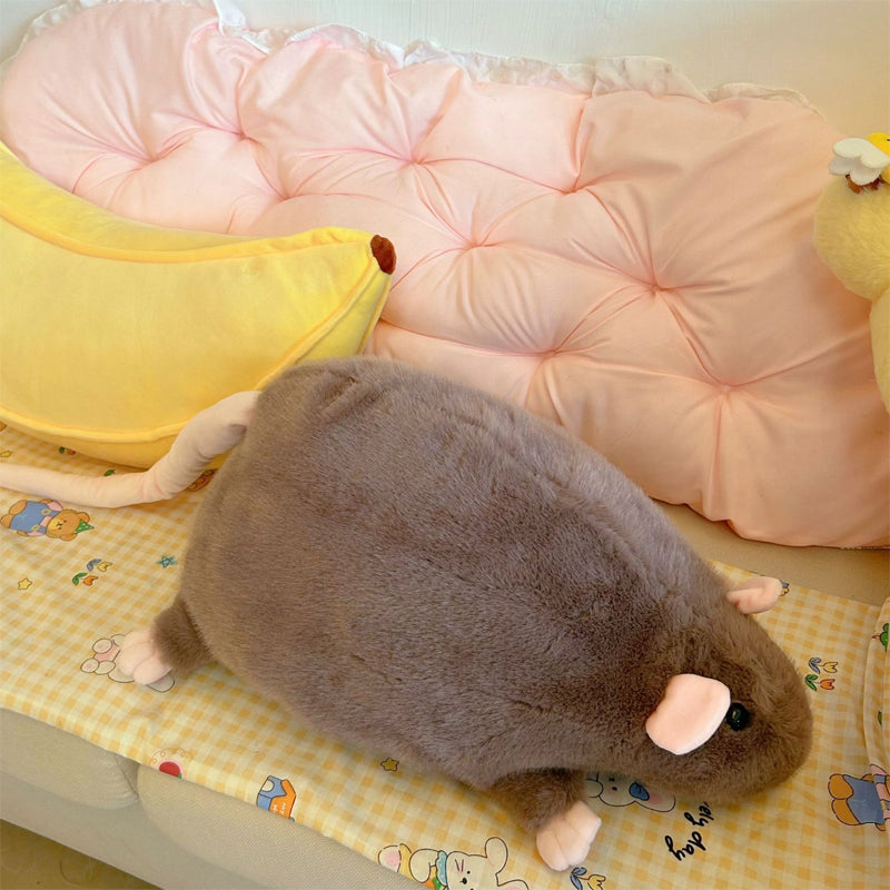 Cute Plush Rat Toy & Pillow