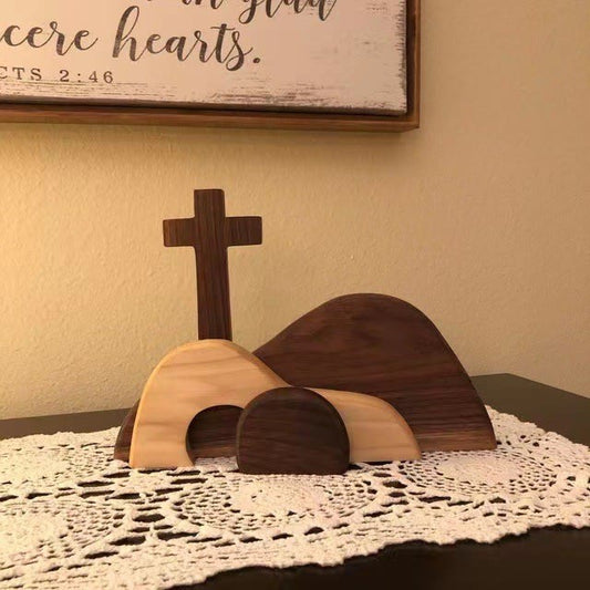 Christianartworkshop Classic Style The Empty Tomb Resurrection Scene Desktop Decorations Ornament