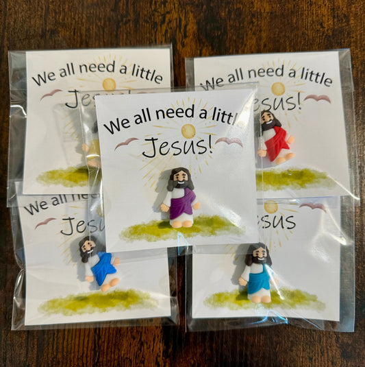 Christianartworkshop 5/10/20/30pcs We All Need A Little Jesus Figurine – A Touch of Divine Presence Father's Day Gift