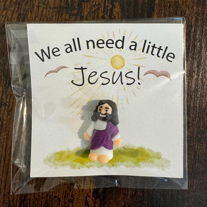 Christianartworkshop 5/10/20/30pcs We All Need A Little Jesus Figurine – A Touch of Divine Presence Father's Day Gift