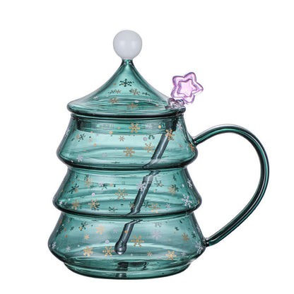 Christmas tree glass