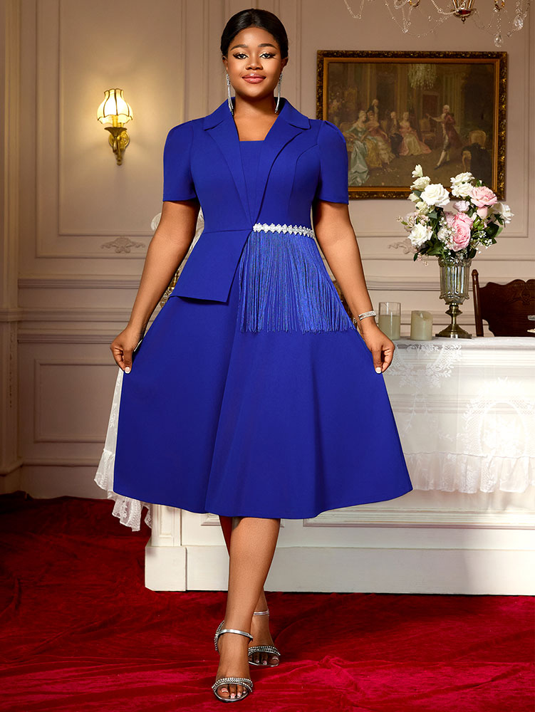 Bule Elegant Formal Church A Line Dresses For Woman 2025