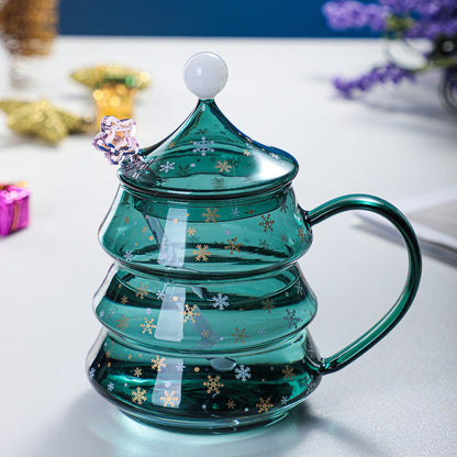 Christmas tree glass