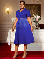 Bule Elegant Formal Church A Line Dresses For Woman 2025
