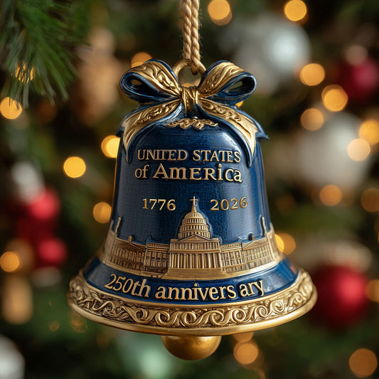 250th Anniversary Bell Mica Ornament