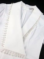 DRESS 2025 Party Women Jumpsuit White Formal Elegant Office Wear