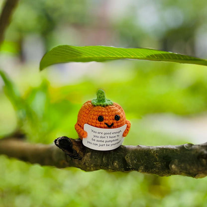 Inspirational Crochet Potato Funny Gifts with Positive Words Christmas Decoration