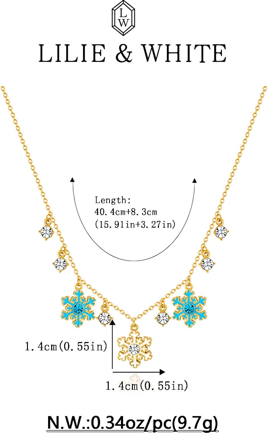 LILIE&WHITE For Women Necklace Christmas Pendant Fashion Jewelry