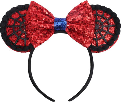 Christmas Mouse Ears Headband, Christmas Ears for Women Adult Kids, Christmas Headband Park Ears Christmas Party Cosplay Costumes Accessories (Ginger)