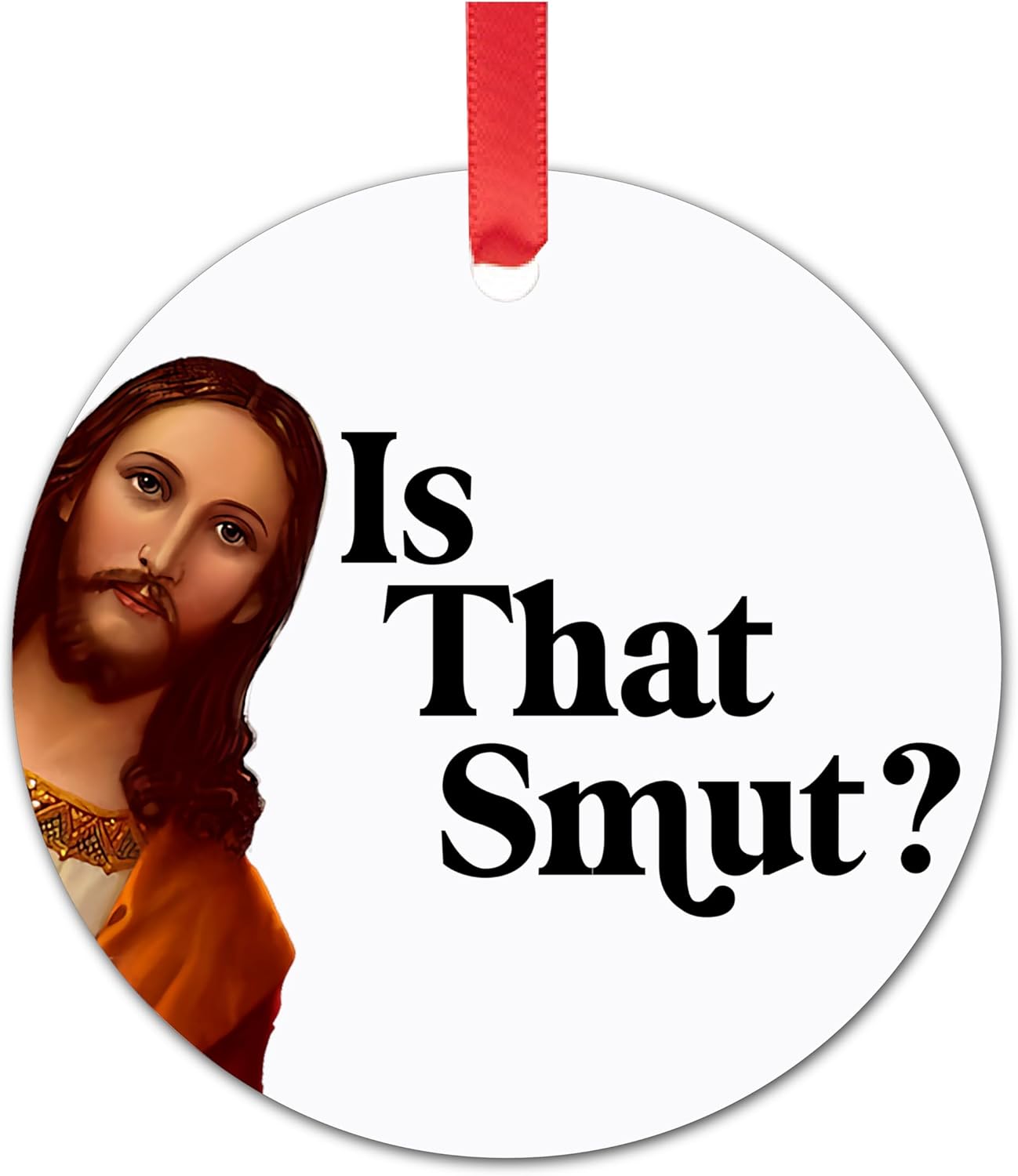 Funny Christmas Ornaments - I Saw That Jesus Ornament - Stocking Stuffers for Women Men - Funny Ornaments for Adults Exchange - Christmas Gift for Women Men Coworkers Mom
