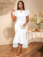 Elegant Blue Dress for Women Summer Wedding Guest Dress